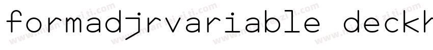 formadjrvariable deckhairline字体转换